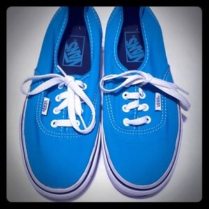 Womens size 7/ mens size 5.5 Blue vans